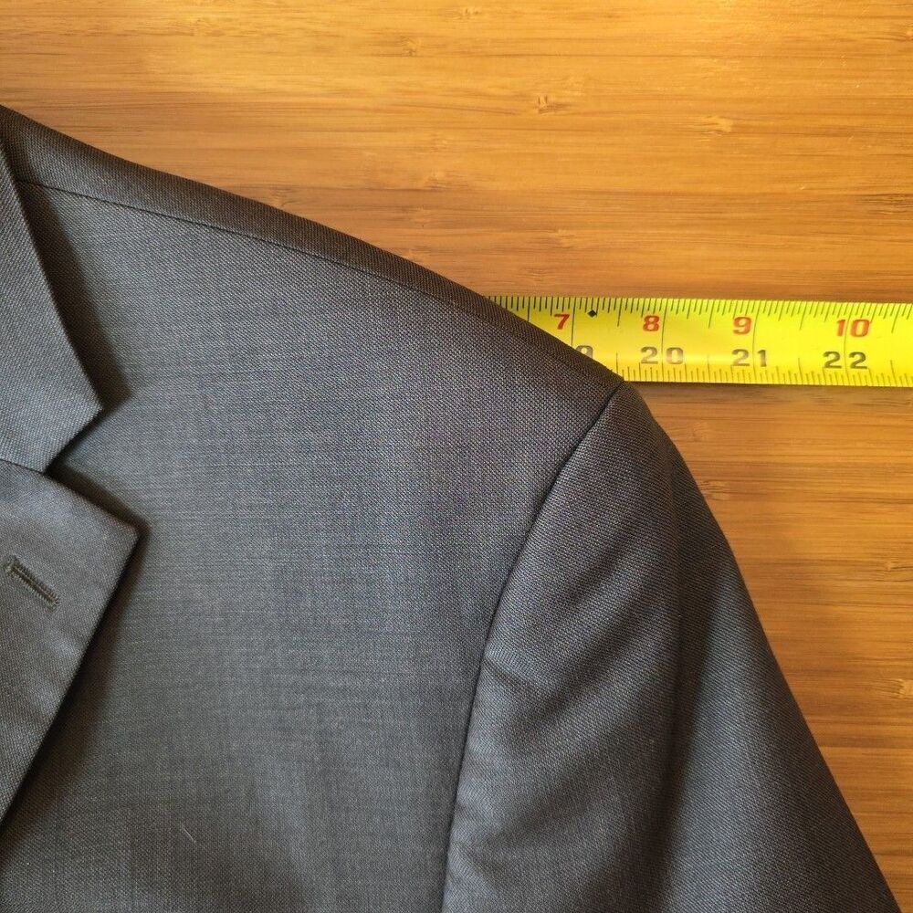 LRL Ralph Lauren Classic Charcoal Brown 100% Wool Blazer Jacket 44R - Picture 4 of 11